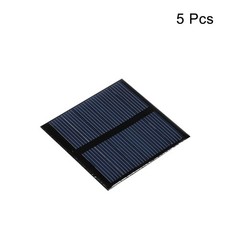 5 x Mini Solar Panel Cell 3V 125mA 0.375W 52mm x 52mm for DIY Project