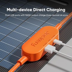 Jackery SolarSaga 100W Air Solar Panel – Bifacial, Portable, IP68, RV, Camping
