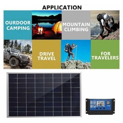 1PC 10W Polycrystalline Solar Panel Effective Charge Controller For Camping