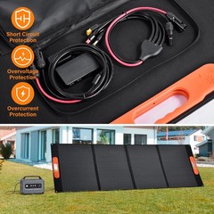 400W Portable Folding Solar Panel Charger Power Station IP67 for Home RV Camping