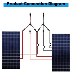 3 to 1 Y Branch Connector with 4mm 2 Solar Cable MMMF /FFFM for Solar PV4791