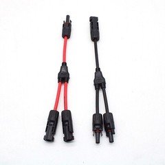 Y Branch Solar Panel Connector Cable 30A 1 to2 Parallel Adapter Waterproof US