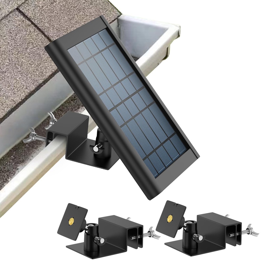 Gutter Mount Compatible with Solar Panel and Small Solar Panel, Adjustable an…