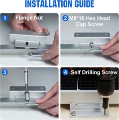 16 Units Solar Panel Mounting z Bracket, Supporting for RV, Roof, Boat, Off Grid