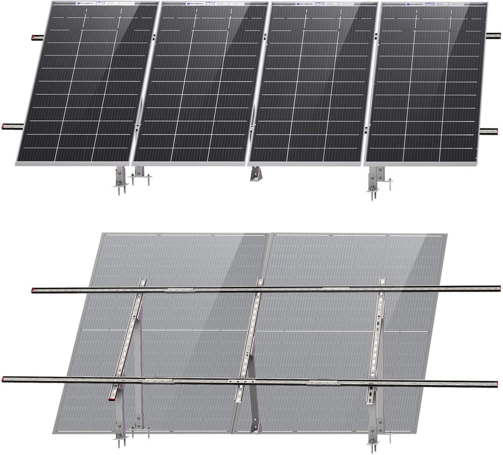 Upgraded Solar Ground Mount Adjustable Multi-Pieces Solar Panel Mounting Bracket