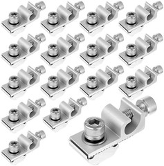 16 Pack Solar Panel Grounding Clamps Set – Aluminum Alloy Thunder Protection Gro