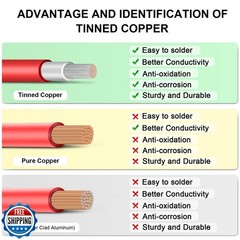 Shirbly 8AWG (10mm²) Tinned Copper PV Extension Cable – Solar Panel Connectio