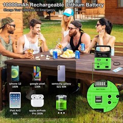 Sistema De Generador Solares Electrico Portatil USB Rechargeable Con Panel Solar