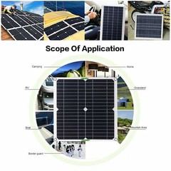 100A 12V Battery Charger 300 Watts Solar Panel Kit with Controller Caravan Boat