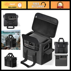 Portable Power Station Carrying Case – Waterproof, Scratch-Proof, Travel Bag wit