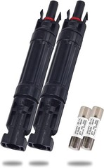 15A Waterproof Solar Fuse Holder Inline Connector for Panels & Controllers