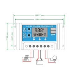 50 Watts Solar Panel Kit 100A 12V Battery Charger with Controller Caravan Boat