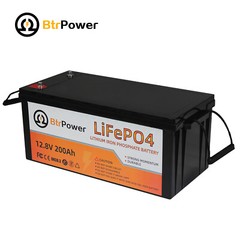 Solar 12V Lifepo4 Battery Pack 50Ah 100Ah 140Ah 200Ah for Cart RV Marine System