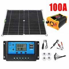 100A 12V Battery Charger 300 Watts Solar Panel Kit with Controller Caravan Boat
