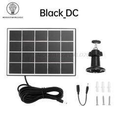 8W 5V Microcrystal Solar Panel + Mounting Bracket For Security Camera Water Pump