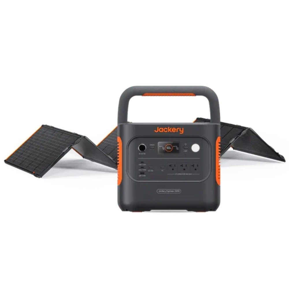 Jackery Explorer 2000 V2 Solar Generator + SolarSaga 500 X