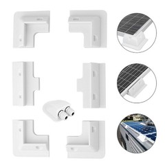 Adjustable White ABS Solar Panel Mounting Brackets for Caravan RV Boat