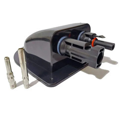 Solar Cable Entry Gland Curved Cable Connector Waterproof Double Hole Wire Cable