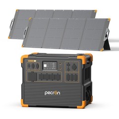 E3600LFP 3072Wh Pecron Portable Power Station Solar Generator 2*200W Solar Panel