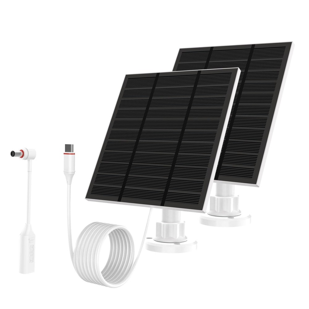 Solar Panels for Camera Outdoor Wireless (New Generation) 5W 5V Solar Panel Char
