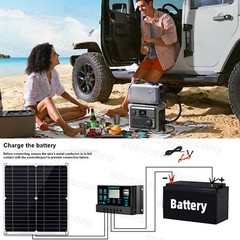 Solar Full 8000w 110/220V Inverter 300W Solar Panel Home 100A Controller Syst
