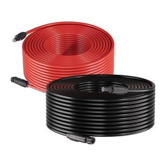 VEVOR Solar Panel Extension Cable 65 ft 10 AWG Solar Panel Wire with Connectors