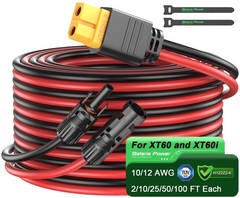 Solar Connector To Xt60 Adapter Extension Cable Solar Panel To Xt60 Charge Exten