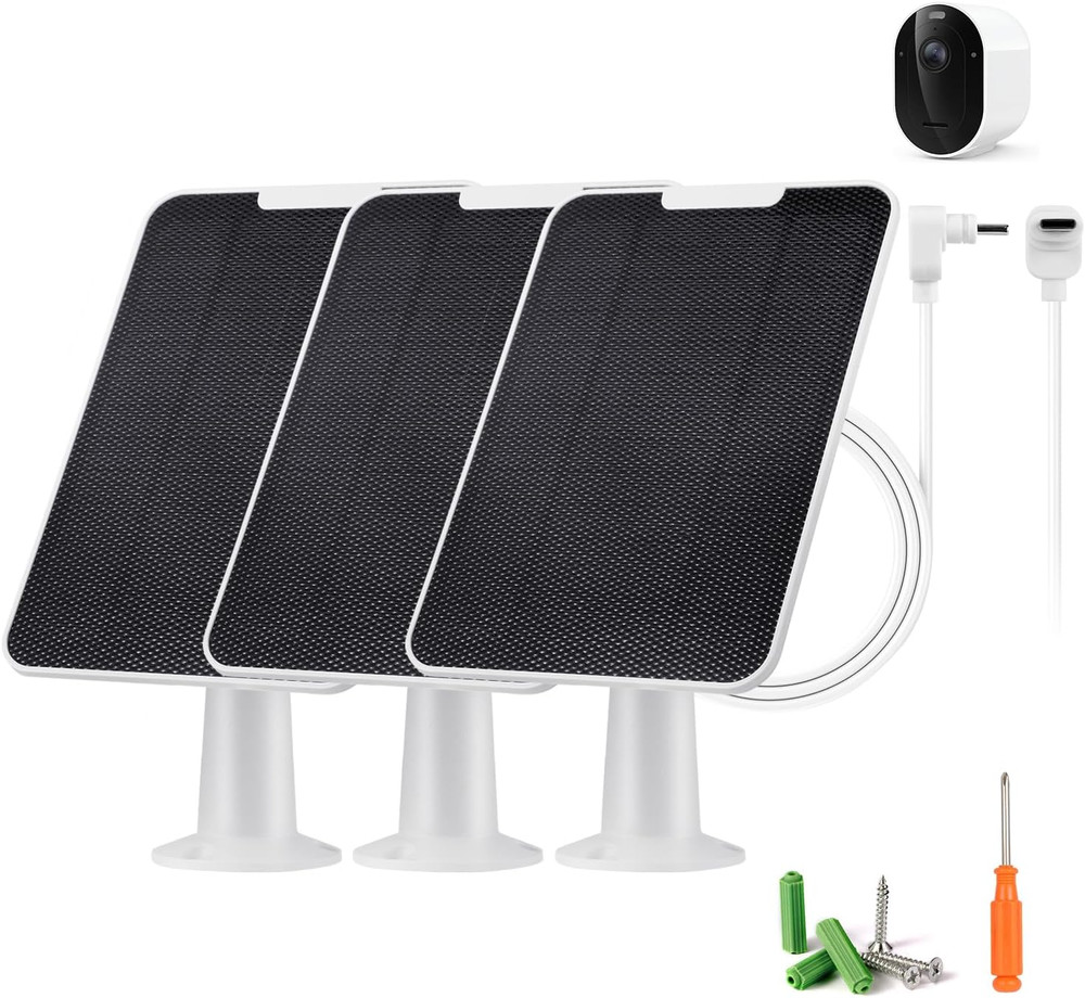 Solar Panel Charger Compatible with Arlo Pro 6/6 XL, 6V 5W Solar Panel for Arlo