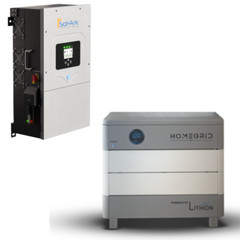 Lithion HomeGrid Stack’d 9.6kWh 2 Batteries with Sol-Ark 12K Hybrid Inverter Kit