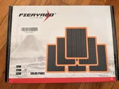 FieryRed Outdoor 20W Foldable Solar Panel USB-A/USB-C Waterproof