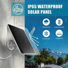 10ft cable-7W-5V Solar Panel Charger for Ring Camera Spotlight & Stick Up Cam