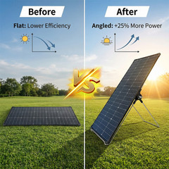 2 Sets Portable Folding Solar Panel Mounts Flexible Stable Mounting Accessories