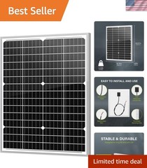 Versatile 35W Monocrystalline Solar Panel – Ideal for Your Off-Grid Lifestyle