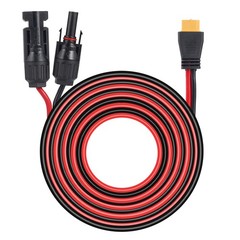 12 AWG 20ft XT60 Female to Solar Connector Solar Panel Extension Charging Cable