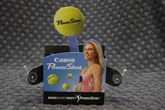 Vintage Canon Solar Powered window display, Powershot cameras, Teaching Aid