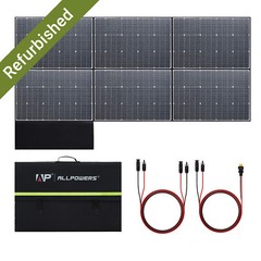 ALLPOWERS 600W Foldable Solar Panel Monocrystalline Waterproof IP67 for Outdoor