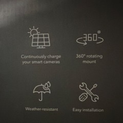 Wasserstein 2W 5V Solar Panel 3-Pack for Ring Cams, Weather-Resistant Mount
