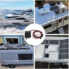 Solar Panel Watertight Cable Entry ABS Connectors Double Port for Campers Roof
