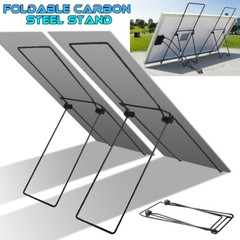 2Pc Solar Panel Tilt Mount Bracket Folding Carbon Steel Support for Solar Panels