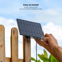 Type-C Port Solar panel for ieGeek Outdoor Security Camera Home Battery CCTV Cam