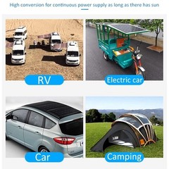 Portable Solar Power Bank Set, 10 in 1 USB Fast Charging Cable Included