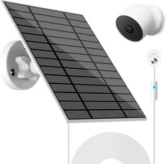 6W Solar Panel Compatible with Google Nest Camera Outdoor & Indoor (Battery Vers
