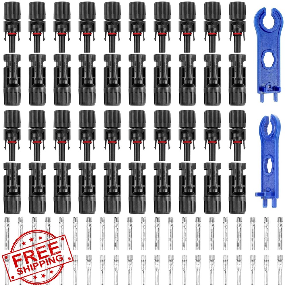 PRECIHW Solar Panel Connectors 40PCS 2 Pack Wrench