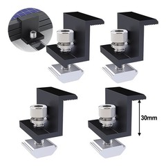 4/10Pcs Solar Panel Support Accessories Black Bracket Fixing Practical