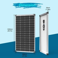 ACOPOWER Solar Panel 175Watt 12 Volt,Mono High-Efficiency 175 Watt PV Module