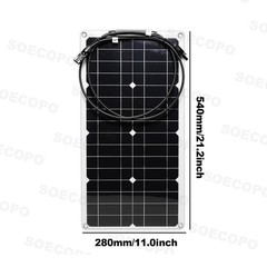 4 x 40W High-Efficiency PV Panels + 30A-100A Intelligent Controller for RV/HomE,