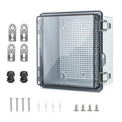 Waterproof Outdoor Project ABS Plastic Junction Box，IP67 Waterproof Clear
