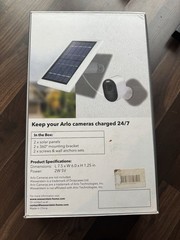 Wasserstein Solar Panels 2 Pack for Arlo Ultra Ultra 2 Pro 3 Pro 4 New Open Box
