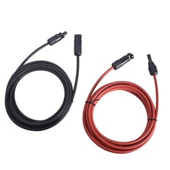 For Solar Panel Generator Solar Connector ExtensionCable Wire 1 Pair 12AWG 10ft