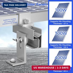 Solar Panel Mounting Brackets Kit 10Pcs Solar Roof Mount Kit for 1-4 Pieces Thic